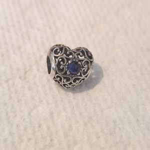 Pandora September Birthstone Heart